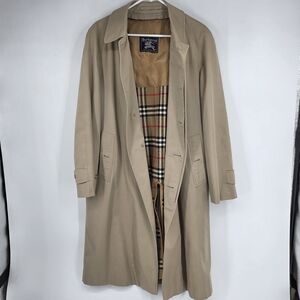 Burberry Mens Stunning RARE Vintage Camden Car Coat Beige Nova Check Size 40R
